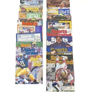 1991-1998 Lot Of 16 Sports Illustrated College Football Magazines Memorabilia